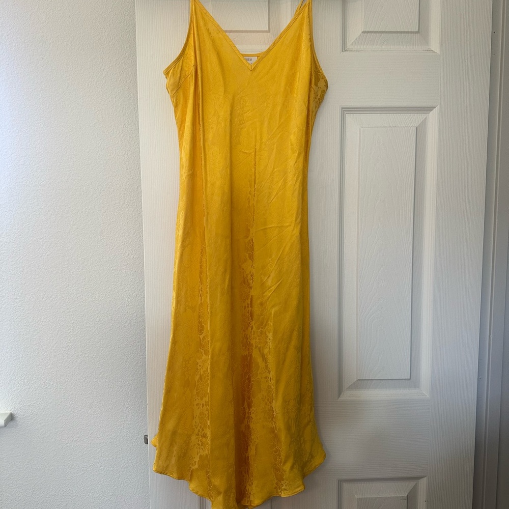 Auguste The Label Yellow Midi Dress